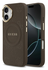 Guess Peony Hot Stamp iPhone 17 Hoesje MagSafe Back Cover Bruin afbeelding 1