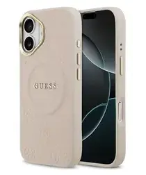 Guess Peony Hot Stamp iPhone 17 Hoesje MagSafe Back Cover Roze afbeelding