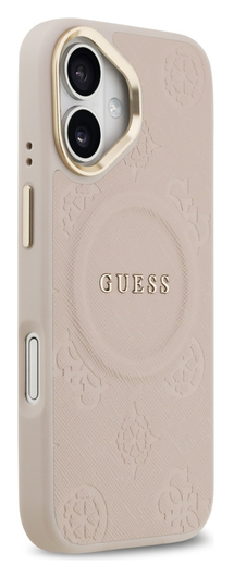 Guess Peony Hot Stamp iPhone 17 Hoesje MagSafe Back Cover Roze afbeelding 5