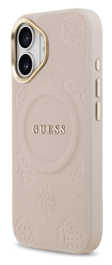 Guess Peony Hot Stamp iPhone 17 Hoesje MagSafe Back Cover Roze afbeelding 6