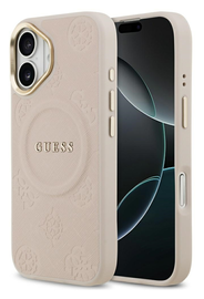 Guess Peony Hot Stamp iPhone 17 Hoesje MagSafe Back Cover Roze