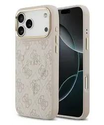 Guess 4G PU Classic Logo iPhone 17 Pro Max Hoesje MagSafe Roze afbeelding