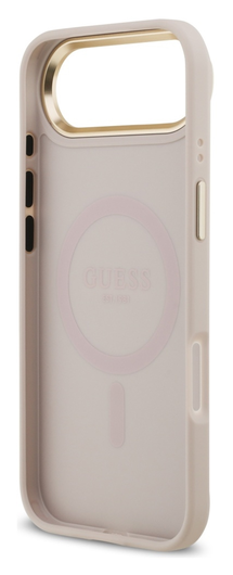 Guess 4G PU Classic Logo iPhone Air Hoesje MagSafe Back Cover Roze afbeelding 4