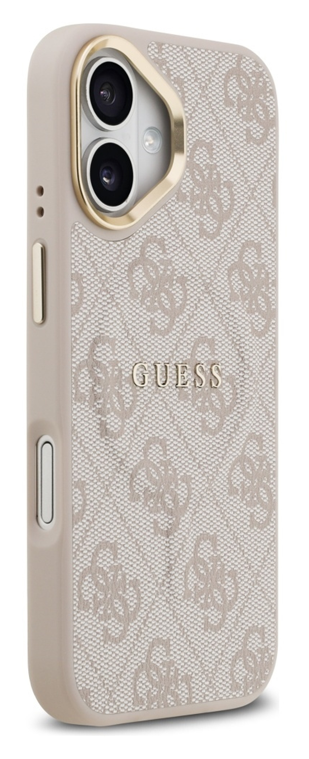 Guess 4G PU Classic Logo iPhone 17 Hoesje MagSafe Back Cover Roze afbeelding 3