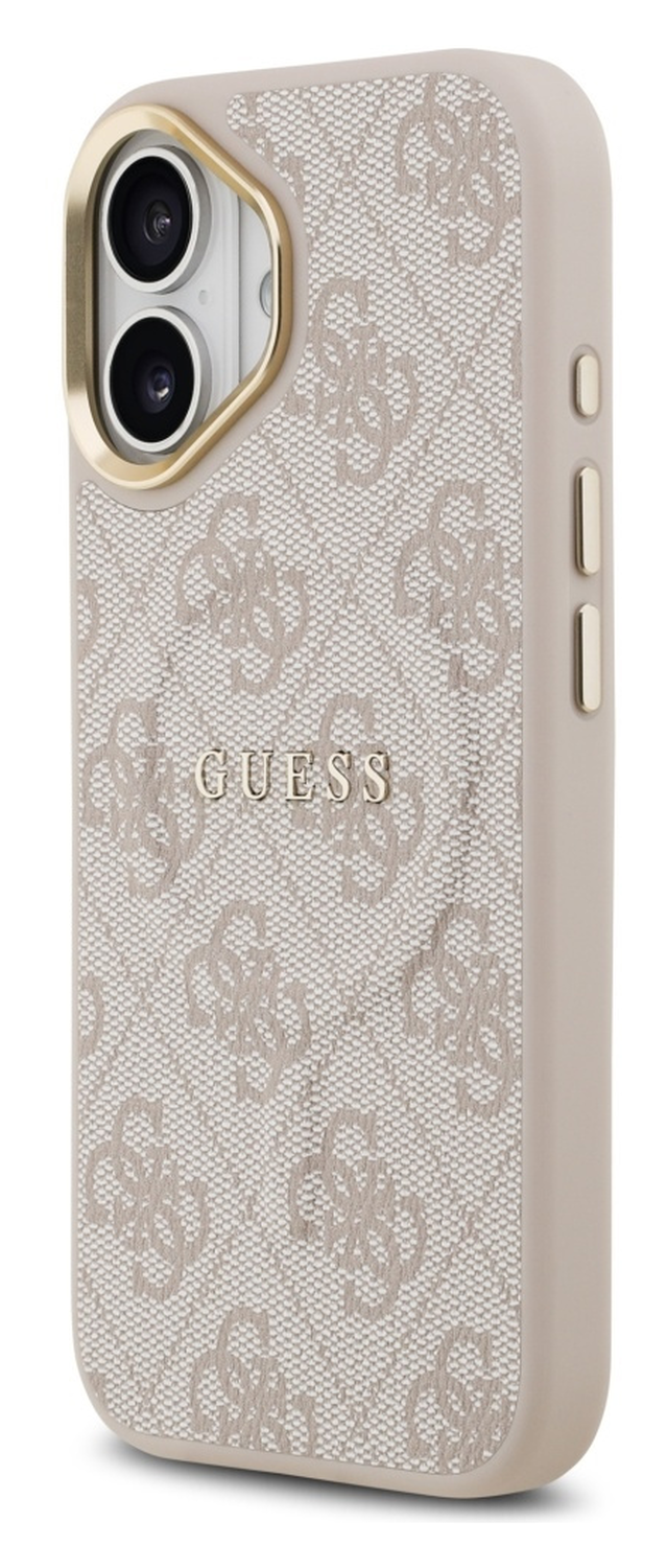 Guess 4G PU Classic Logo iPhone 17 Hoesje MagSafe Back Cover Roze afbeelding 6