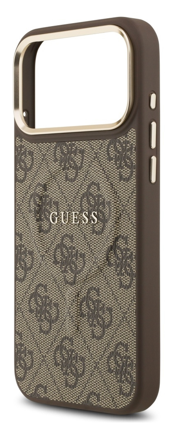 Guess 4G PU Classic Logo iPhone 17 Pro Max Hoesje MagSafe Bruin afbeelding 3