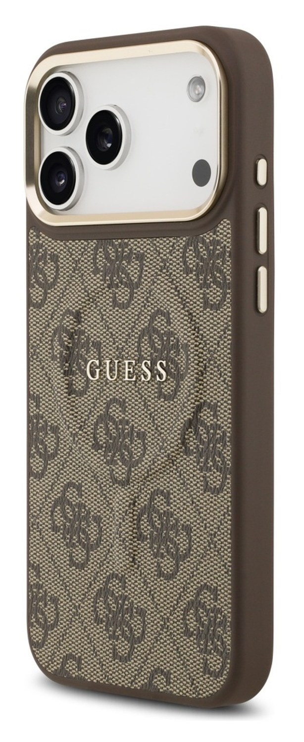 Guess 4G PU Classic Logo iPhone 17 Pro Max Hoesje MagSafe Bruin afbeelding 6