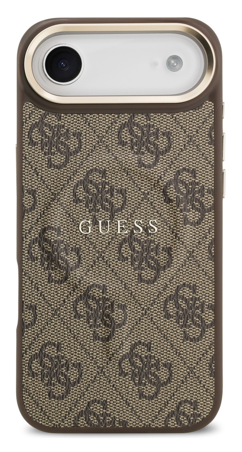 Guess 4G PU Classic Logo iPhone Air Hoesje MagSafe Back Cover Bruin afbeelding 2
