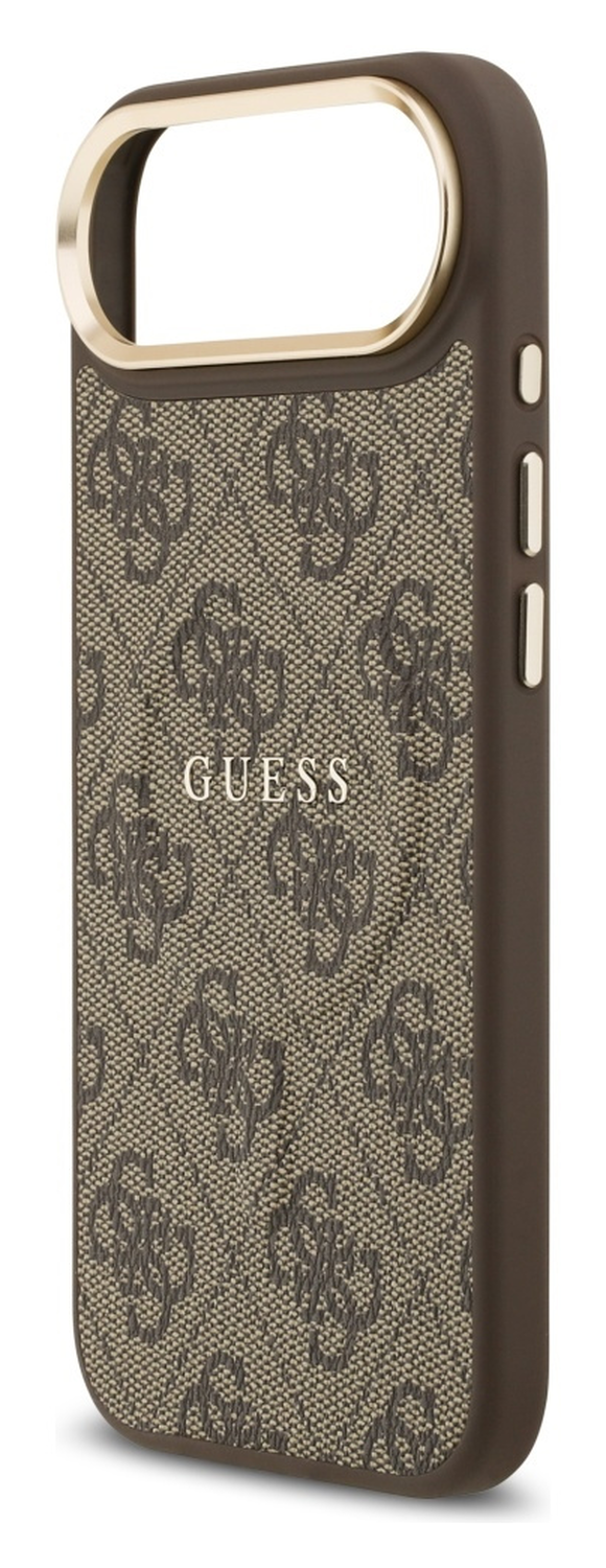Guess 4G PU Classic Logo iPhone Air Hoesje MagSafe Back Cover Bruin afbeelding 3