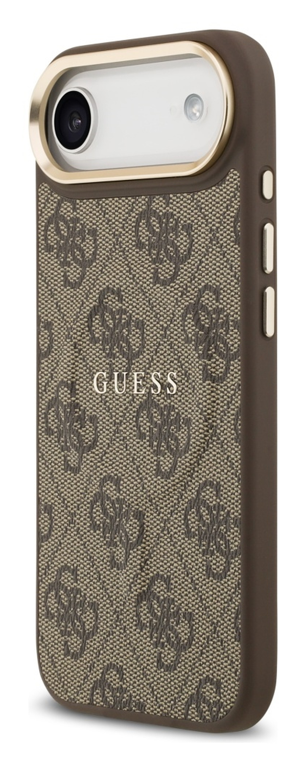 Guess 4G PU Classic Logo iPhone Air Hoesje MagSafe Back Cover Bruin afbeelding 6