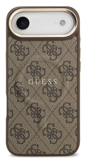 Guess 4G PU Classic Logo iPhone Air Hoesje MagSafe Back Cover Bruin afbeelding 2