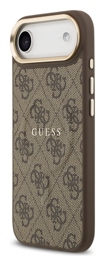 Guess 4G PU Classic Logo iPhone Air Hoesje MagSafe Back Cover Bruin afbeelding 6