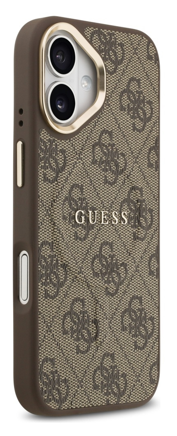 Guess 4G PU Classic Logo iPhone 17 Hoesje MagSafe Back Cover Bruin afbeelding 5