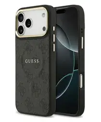 Guess 4G PU Classic Logo iPhone 17 Pro Max Hoesje MagSafe Zwart afbeelding