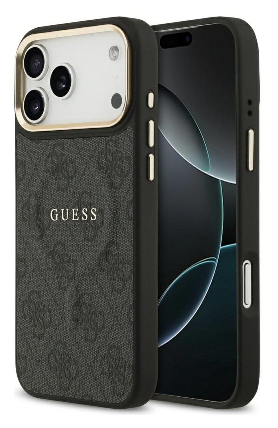 Guess 4G PU Classic Logo iPhone 17 Pro Max Hoesje MagSafe Zwart afbeelding 1