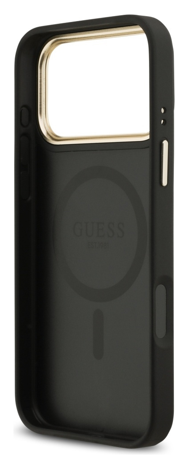 Guess 4G PU Classic Logo iPhone 17 Pro Max Hoesje MagSafe Zwart afbeelding 4