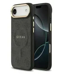 Guess 4G PU Classic Logo iPhone Air Hoesje MagSafe Back Cover Zwart afbeelding