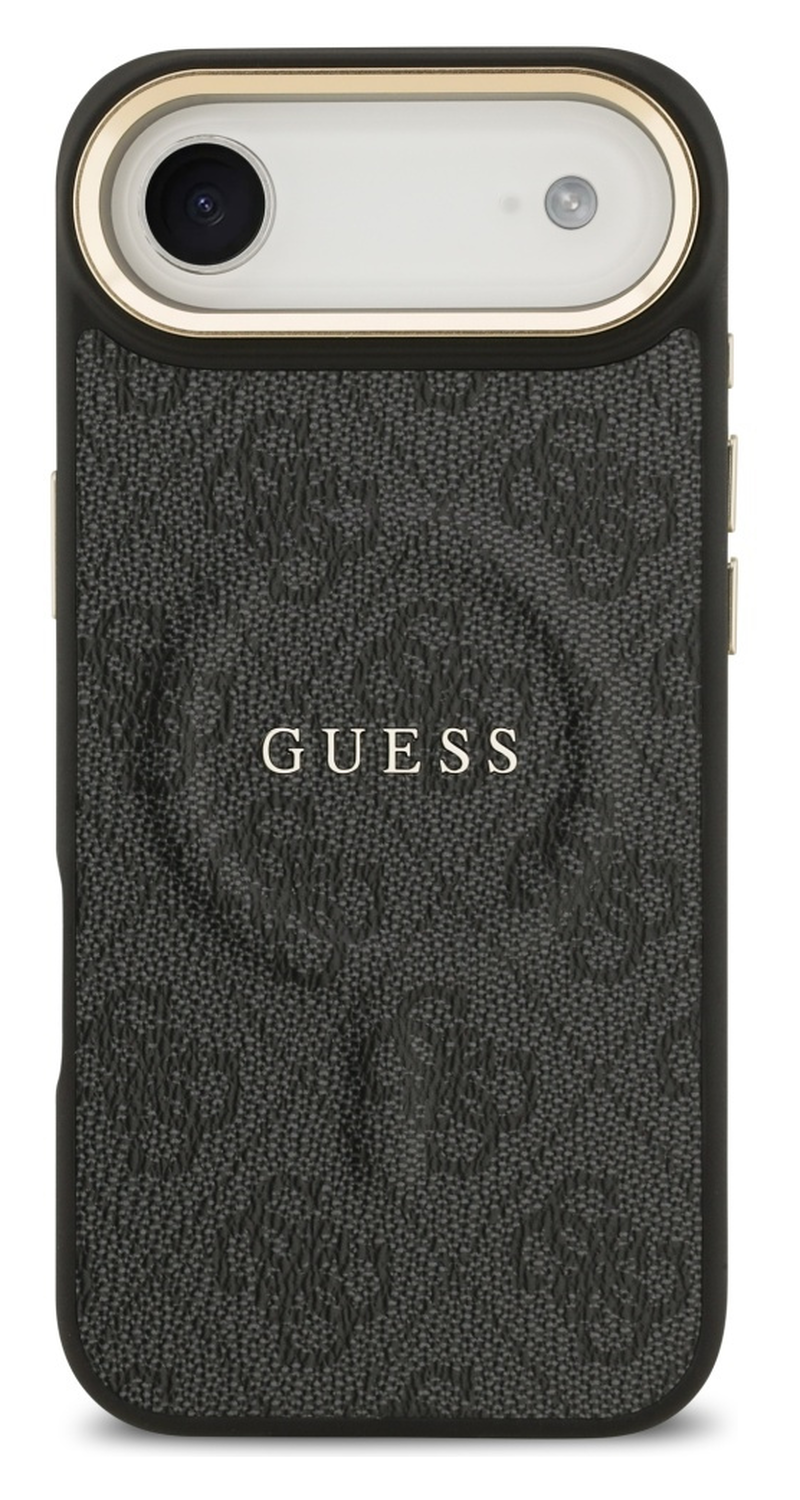 Guess 4G PU Classic Logo iPhone Air Hoesje MagSafe Back Cover Zwart afbeelding 2