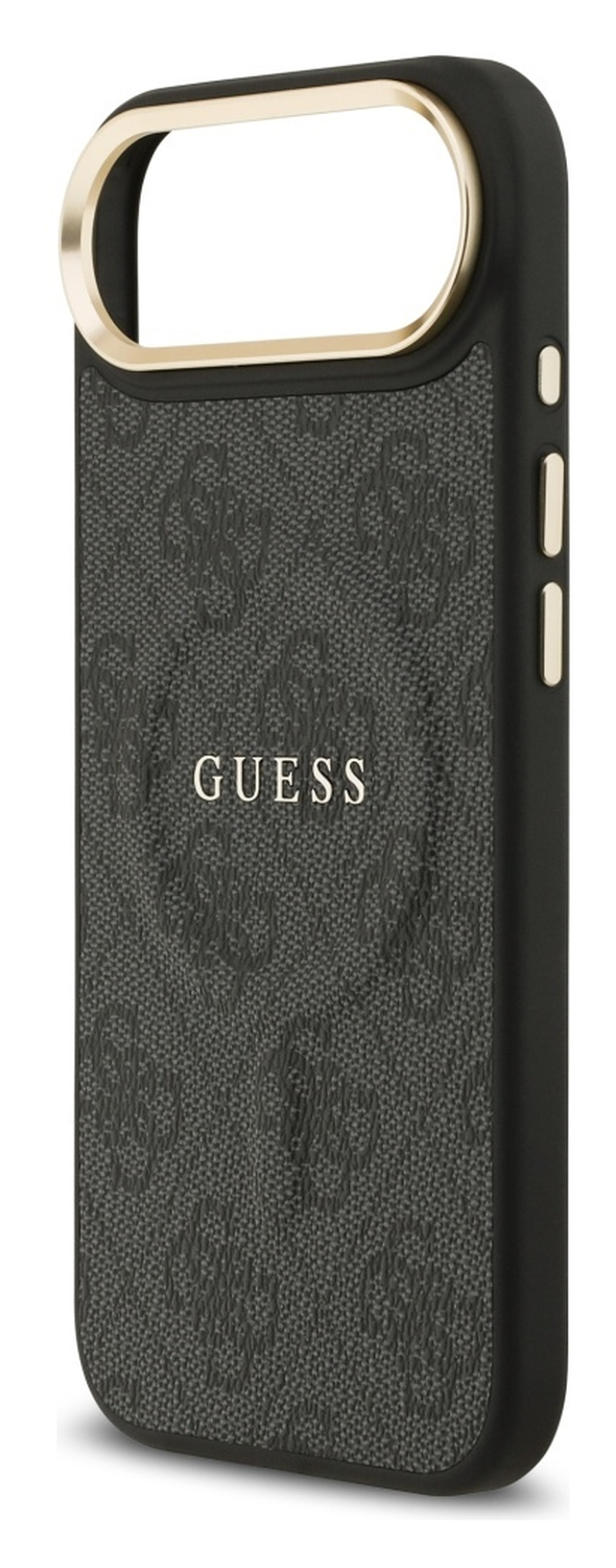 Guess 4G PU Classic Logo iPhone Air Hoesje MagSafe Back Cover Zwart afbeelding 3