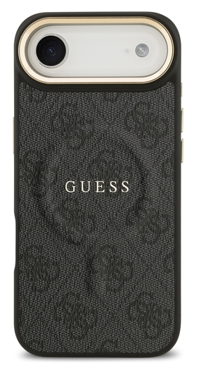 Guess 4G PU Classic Logo iPhone Air Hoesje MagSafe Back Cover Zwart afbeelding 2