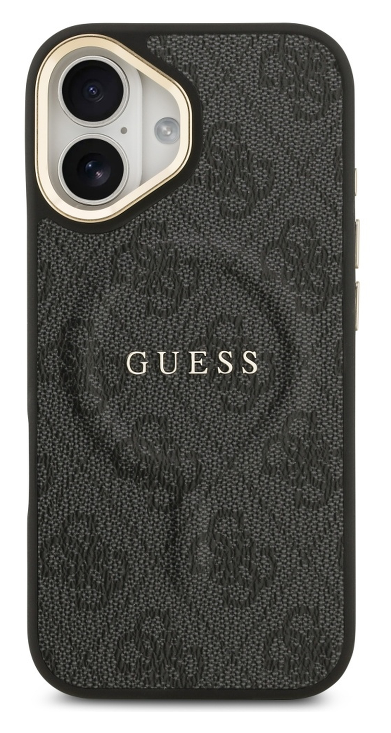 Guess 4G PU Classic Logo iPhone 17 Hoesje MagSafe Back Cover Zwart afbeelding 2