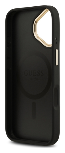 Guess 4G PU Classic Logo iPhone 17 Hoesje MagSafe Back Cover Zwart afbeelding 4
