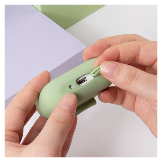 Apple AirPods Pro 3 Hoesje Dun Siliconen Case Khaki afbeelding 6