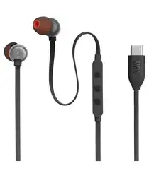 JBL Tune 310C Bedrade In-Ear USB-C Oordopjes met Microfoon Zwart afbeelding