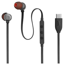 JBL Tune 310C Bedrade In-Ear USB-C Oordopjes met Microfoon Zwart afbeelding