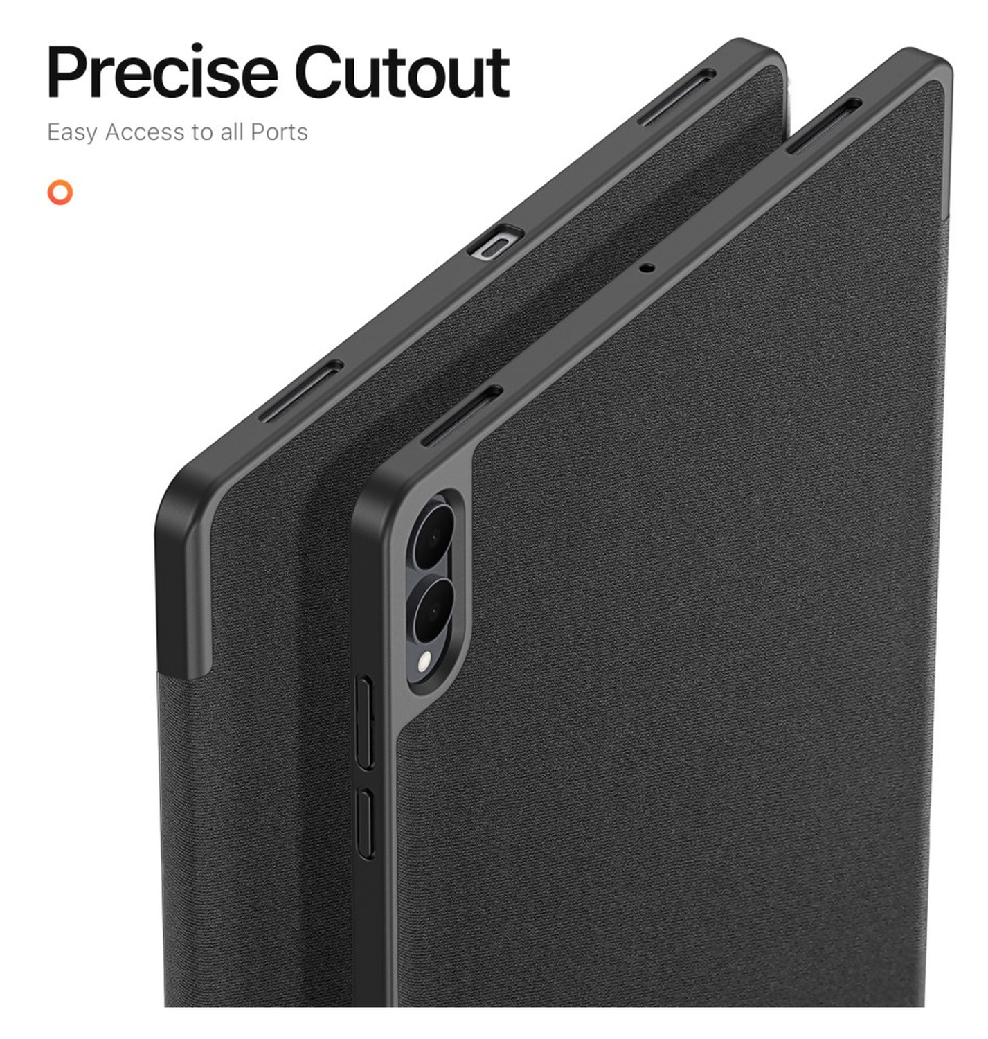 Dux Ducis Domo Samsung Galaxy Tab S11 Ultra Hoes Tri-Fold Book Case Zwart afbeelding 6