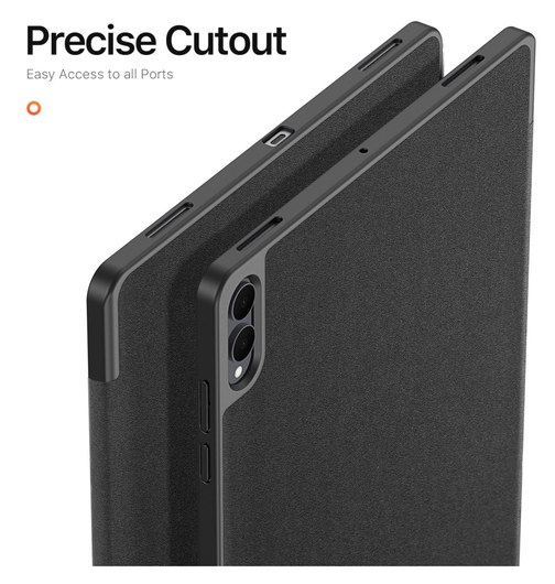 Dux Ducis Domo Samsung Galaxy Tab S11 Ultra Hoes Tri-Fold Book Case Zwart afbeelding 6