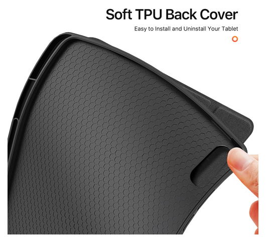 Dux Ducis Domo Samsung Galaxy Tab S11 Ultra Hoes Tri-Fold Book Case Zwart afbeelding 8