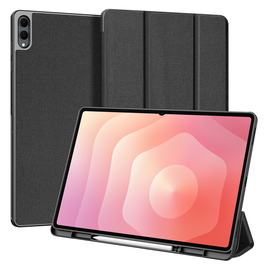 Dux Ducis Domo Samsung Galaxy Tab S11 Ultra Hoes Tri-Fold Book Case Zwart afbeelding