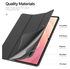 Dux Ducis Domo Samsung Galaxy Tab S11 Ultra Hoes Tri-Fold Book Case Zwart afbeelding 7
