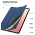Dux Ducis Domo Samsung Galaxy Tab S11 Ultra Hoes Tri-Fold Book Case Blauw afbeelding 7