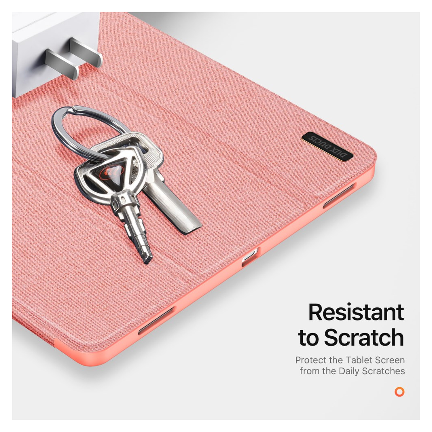 Dux Ducis Domo Samsung Galaxy Tab S11 Ultra Hoes Tri-Fold Book Case Roze afbeelding 5