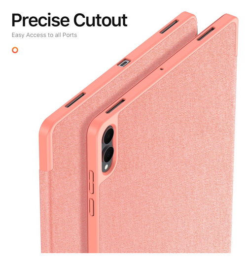 Dux Ducis Domo Samsung Galaxy Tab S11 Ultra Hoes Tri-Fold Book Case Roze afbeelding 6