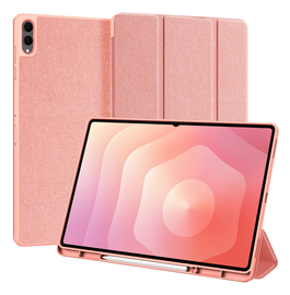 Dux Ducis Domo Samsung Galaxy Tab S11 Ultra Hoes Tri-Fold Book Case Roze afbeelding