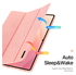Dux Ducis Domo Samsung Galaxy Tab S11 Ultra Hoes Tri-Fold Book Case Roze afbeelding 3
