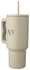AVY Tumbler Geïsoleerde Waterfles met Rietje Recycled RVS (900ML) Beige afbeelding 3