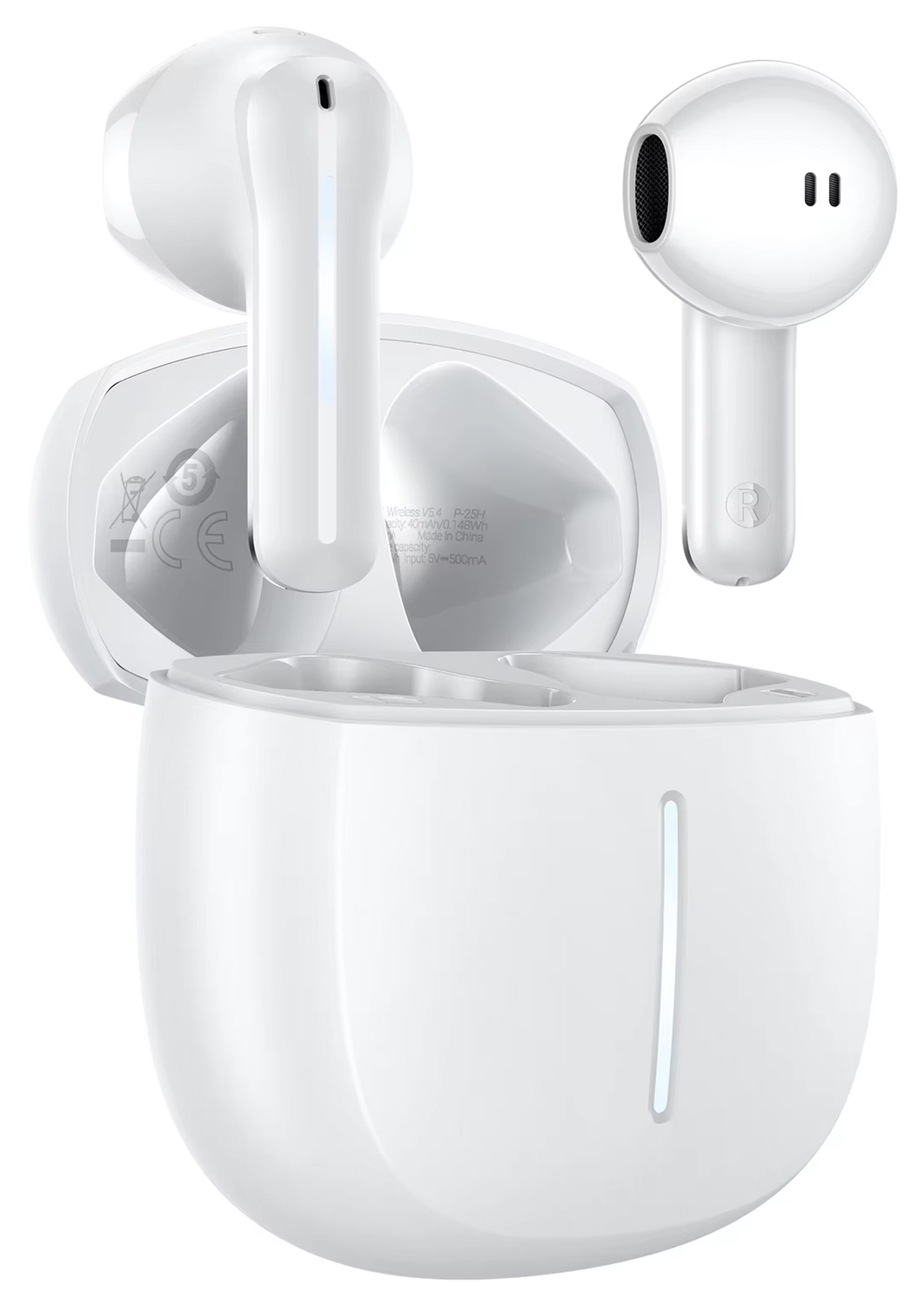 Hoco EQ33 Draadloze Oordopjes Bluetooth Headset Wit afbeelding 1