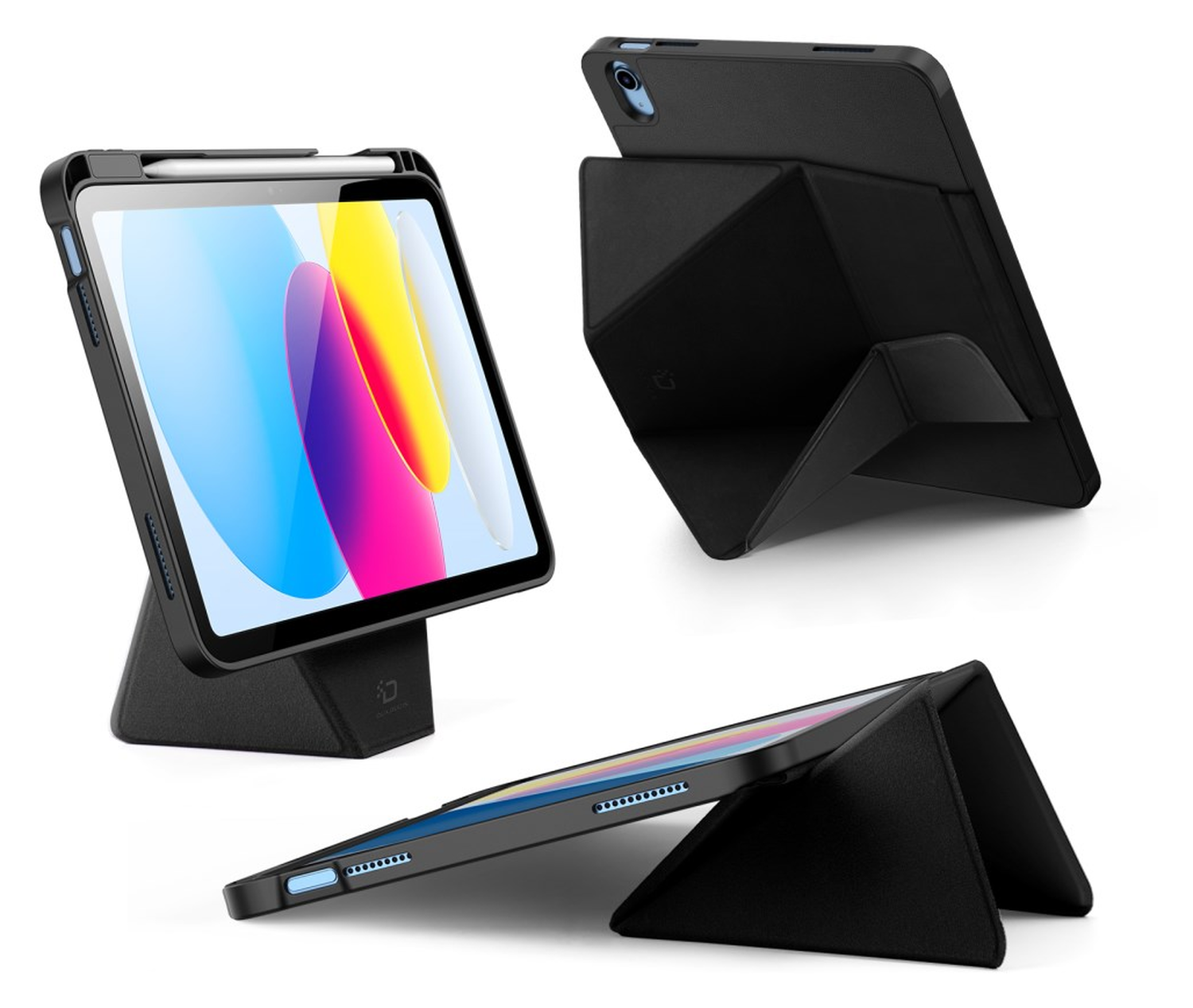 Dux Ducis Vers iPad 11 (2025) / 10.9 (2022) Hoes Book Case Zwart afbeelding 1