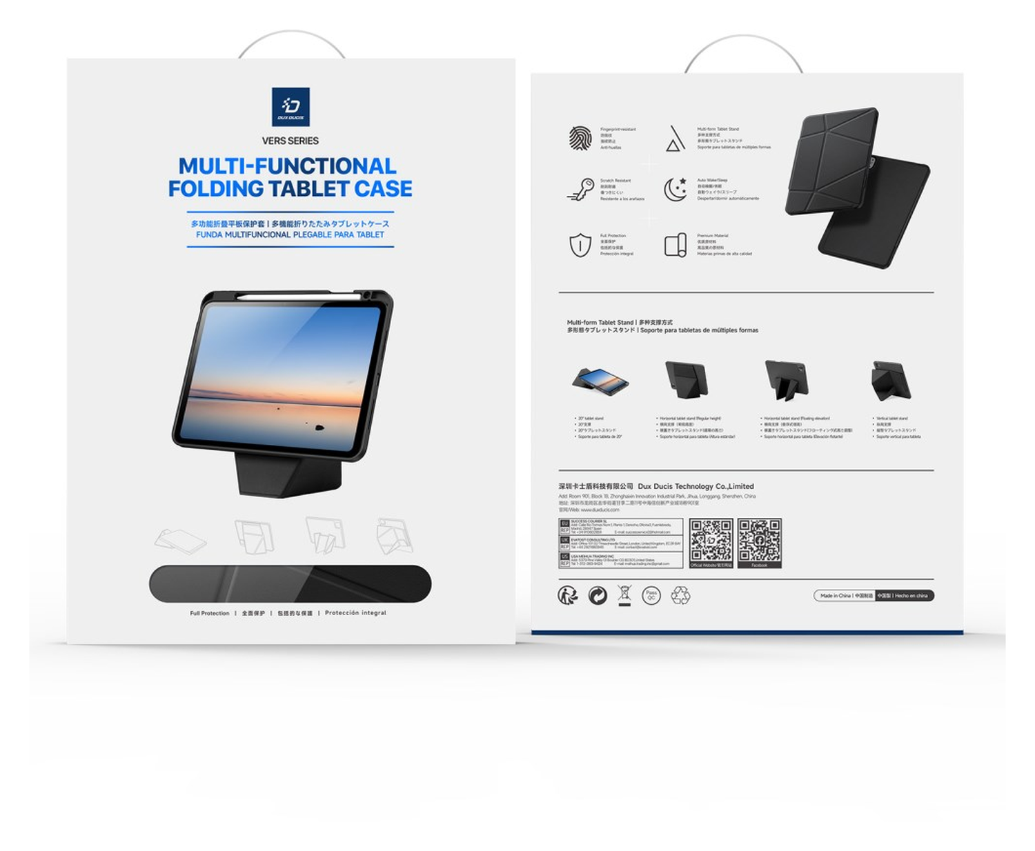 Dux Ducis Vers iPad 11 (2025) / 10.9 (2022) Hoes Book Case Zwart afbeelding 11