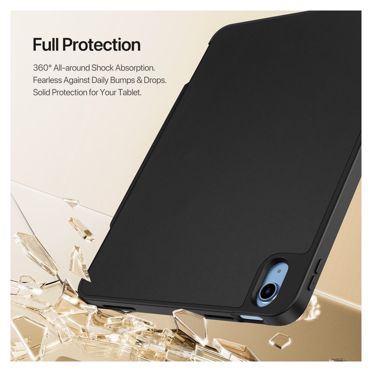 Dux Ducis Vers iPad 11 (2025) / 10.9 (2022) Hoes Book Case Zwart afbeelding 5