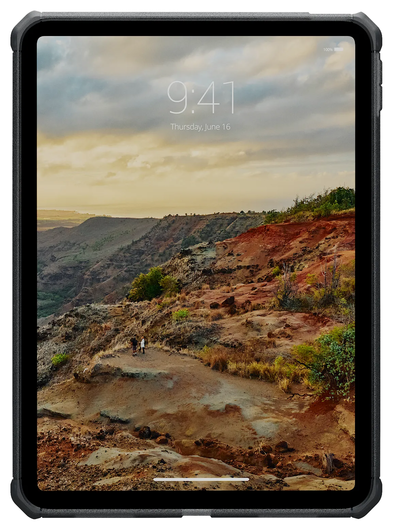 UAG Scout LT iPad 11 (2025) / 10.9 (2022) Hoes Back Cover Transparant Ash afbeelding 5