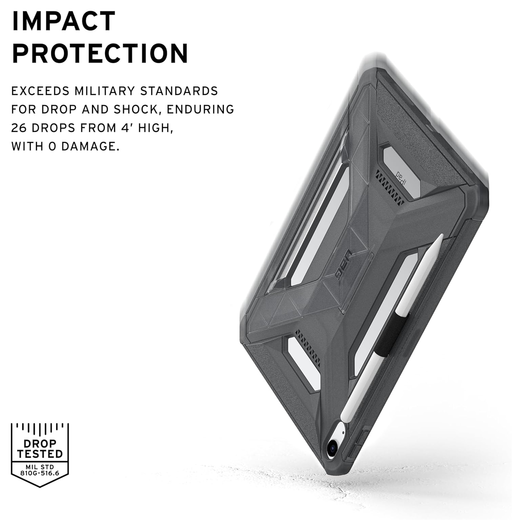 Urban Armor Gear Scout Apple iPad 11 (2025) Hoesje Back Cover Ash afbeelding 3