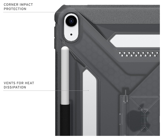 Urban Armor Gear Scout Apple iPad 11 (2025) Hoesje Back Cover Ash afbeelding 5