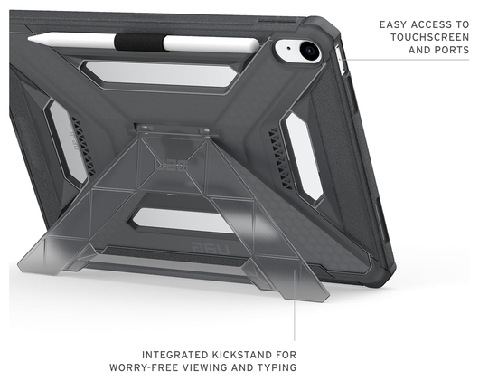 Urban Armor Gear Scout Apple iPad 11 (2025) Hoesje Back Cover Ash afbeelding 6