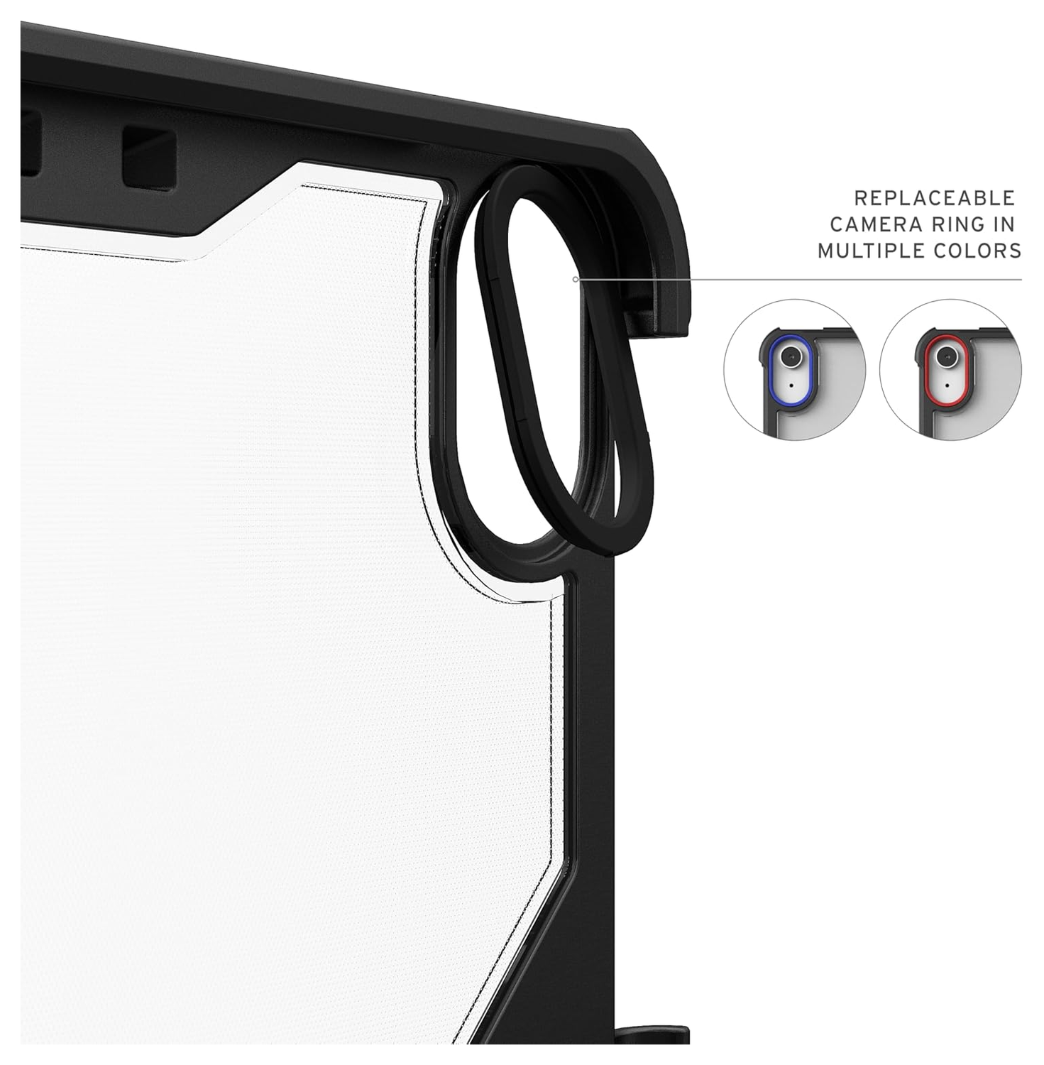 UAG Plyo LT iPad Air 13 (2024/2025) Hoes Book Case Transparant Zwart afbeelding 5