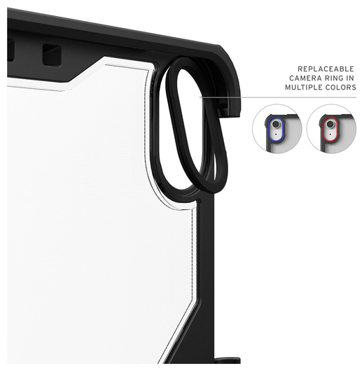 UAG Plyo LT iPad Air 13 (2024/2025) Hoes Book Case Transparant Zwart afbeelding 5